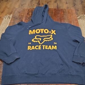 Fox Moto-X Race Team Navy Sweatshirt Hoodie